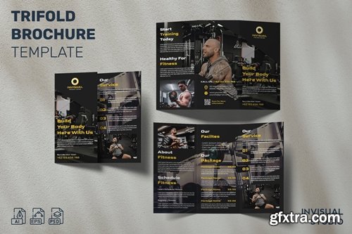 Fitness - Trifold Brochure Template