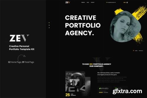 ThemeForest - Zev v1.0.0 - Creative Personal Portfolio Template Kit - 29504122