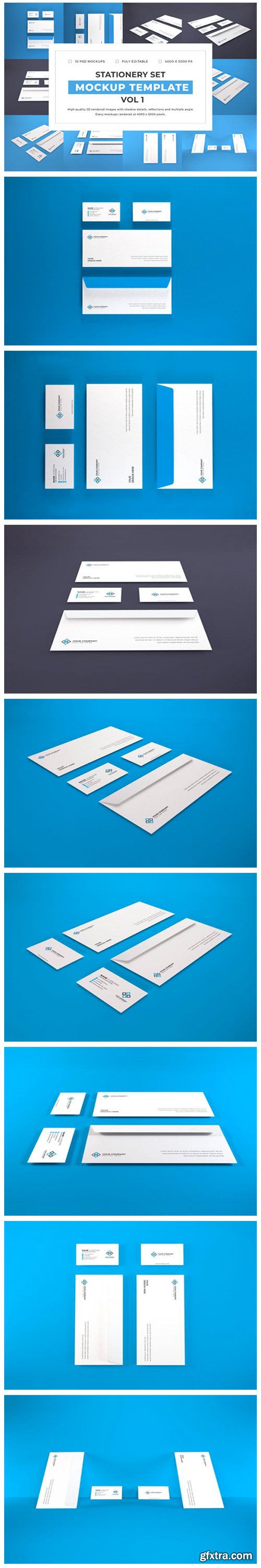 Stationery Set Mockup Bundle Vol 1 6728632