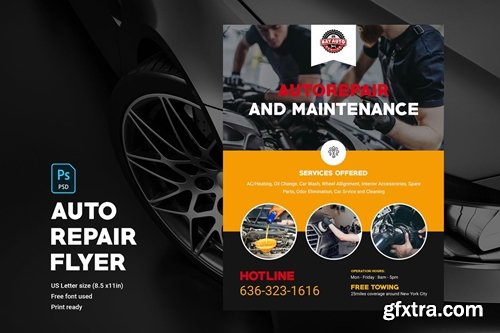 Full-Service Auto Repair Flyer Template 2