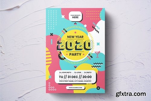 New Year Flyer Template