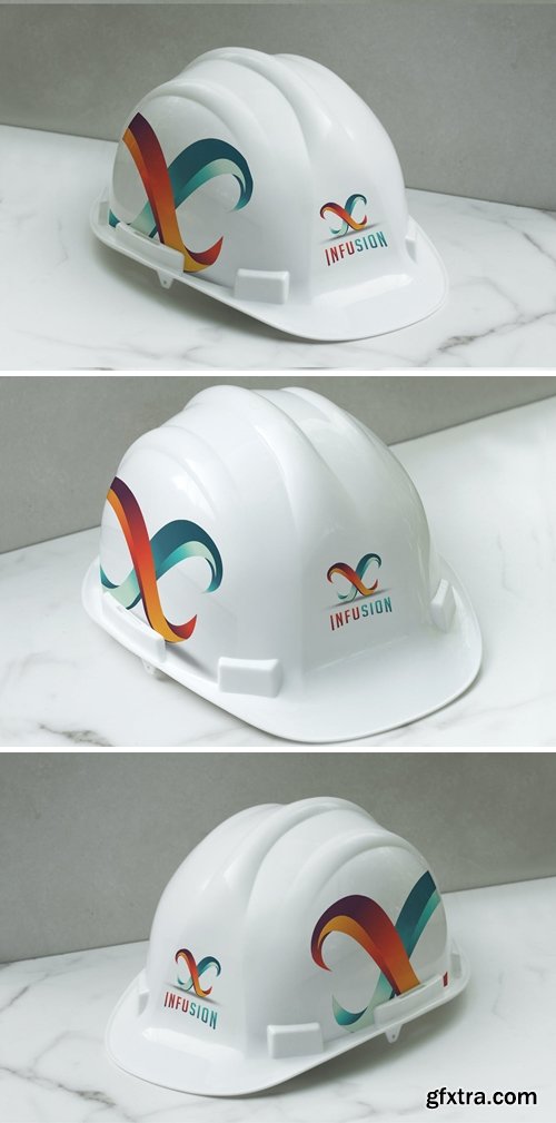 construction Safety Helmet Mockup