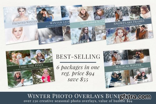 CreativeMarket - WINTER PHOTO OVERLAYS BUNDLE 5497633