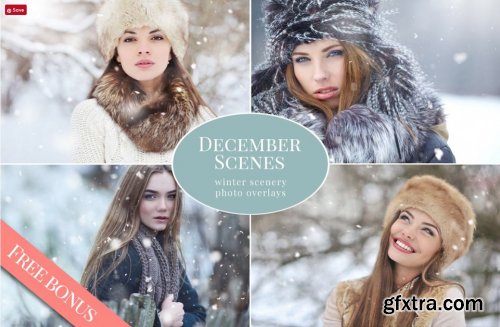 CreativeMarket - WINTER PHOTO OVERLAYS BUNDLE 5497633