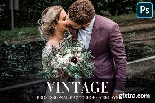 CreativeMarket - Vintage Overlays Photoshop 4943414