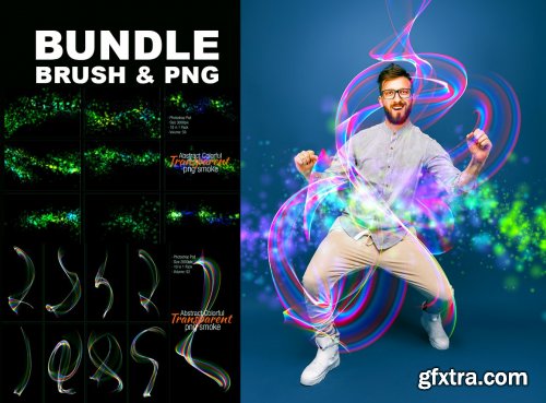 CreativeMarket - Bundle Brush and PNG Shape 4969284