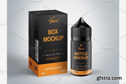 CreativeMarket - VAPE DROPPER BOTTLE MOCKUP 5358231