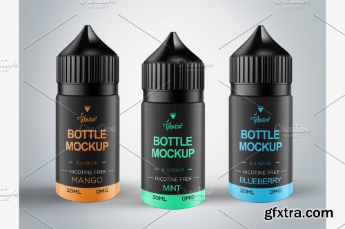 CreativeMarket - VAPE DROPPER BOTTLE MOCKUP 5358231