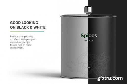 CreativeMarket - Spices Jar Mockup 5361264