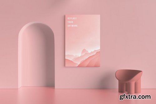 3 Psd Canvas Mockup V.4