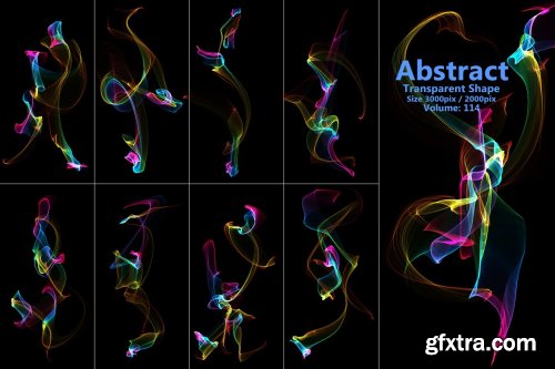 CreativeMarket - Abstract Motion Brush and PNG Bundle 5284065