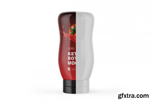 CreativeMarket - 250g Ketchup Bottle Mockup 5558021