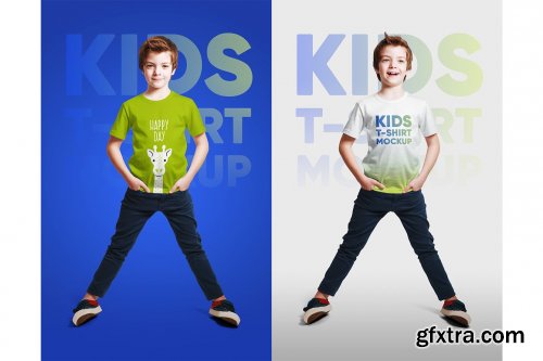 CreativeMarket - Kids Boy T-Shirt Mockups Vol2 Part-2 5336717