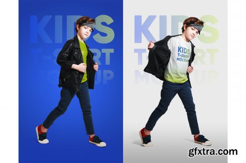 CreativeMarket - Kids Boy T-Shirt Mockups Vol2 Part-2 5336717