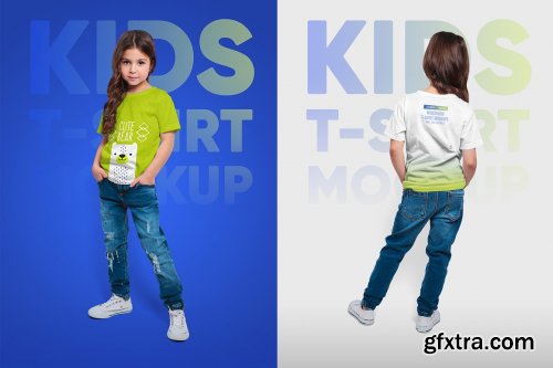 CreativeMarket - Mixed Kids T-Shirt Mockups 5336756