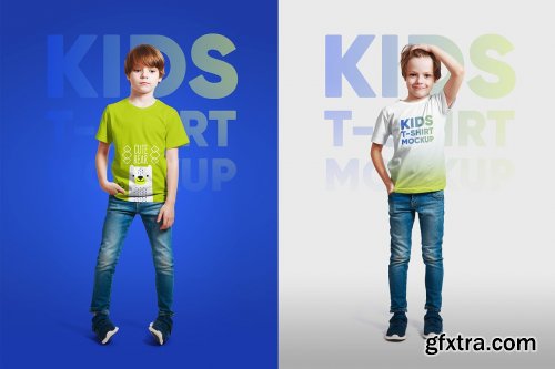 CreativeMarket - Mixed Kids T-Shirt Mockups 5336756