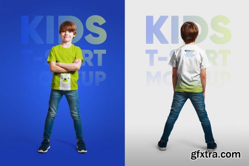 CreativeMarket - Mixed Kids T-Shirt Mockups 5336756