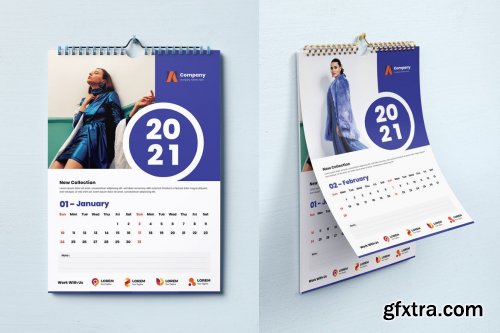 Fashion Product Wall Calendar Design 2021