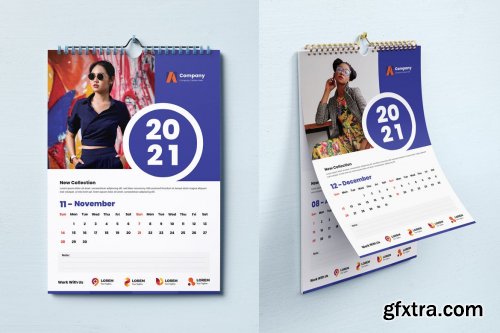 Fashion Product Wall Calendar Design 2021