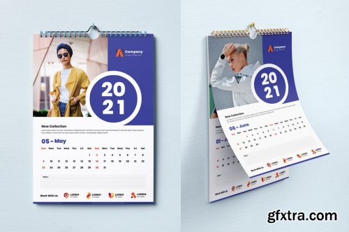 Fashion Product Wall Calendar Design 2021