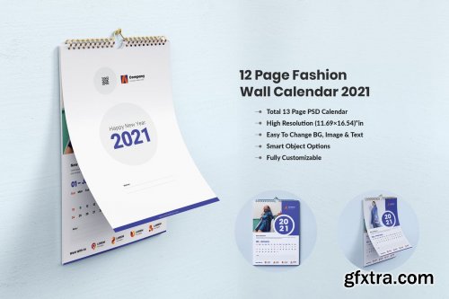 Fashion Product Wall Calendar Design 2021