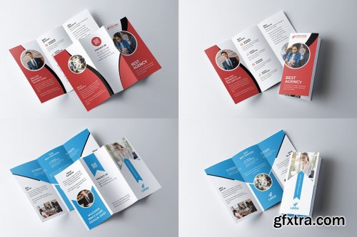 CreativeMarket - Corporate Trifold Brochure Bundle 5490709