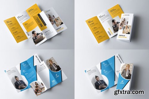 CreativeMarket - Corporate Trifold Brochure Bundle 5490709