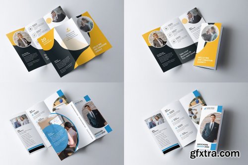 CreativeMarket - Corporate Trifold Brochure Bundle 5490709