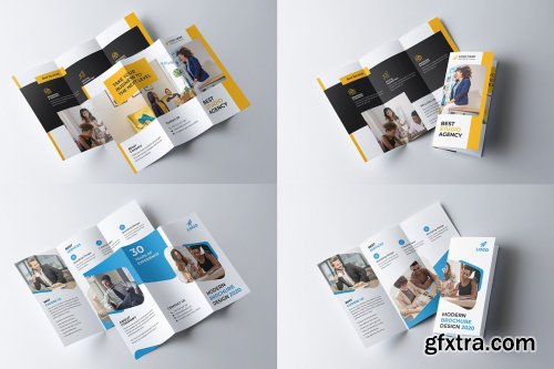 CreativeMarket - Corporate Trifold Brochure Bundle 5490709