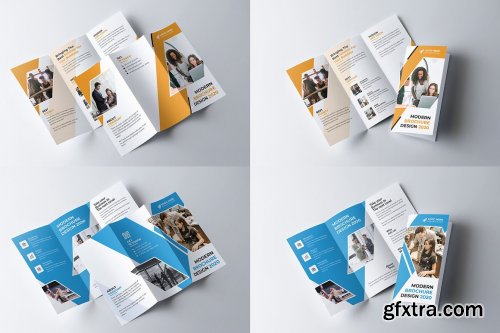 CreativeMarket - Corporate Trifold Brochure Bundle 5490709