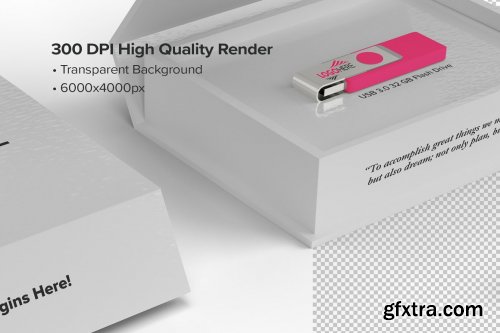 CreativeMarket - USB Flash Drive Presentation Box 5449412