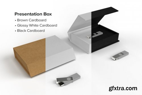 CreativeMarket - USB Flash Drive Presentation Box 5449412