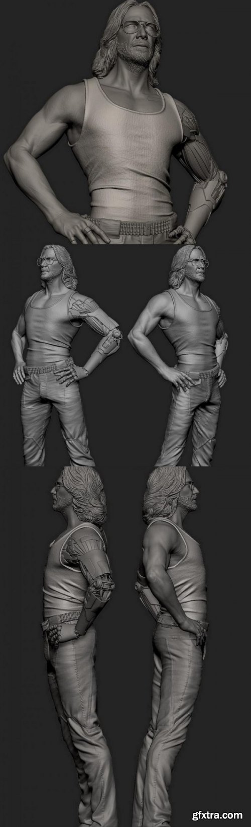 Johnny Silverhand 3D print model
