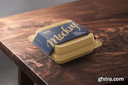 CreativeMarket - Plastic Food Container Mockup Set 5548996