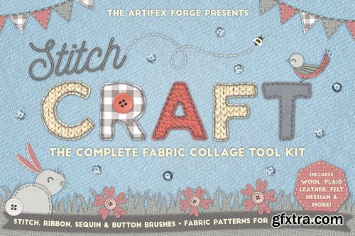 CreativeMarket - Stitch Craft - Brushes & Styles 5489909