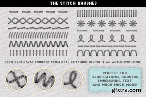 CreativeMarket - Stitch Craft - Brushes & Styles 5489909