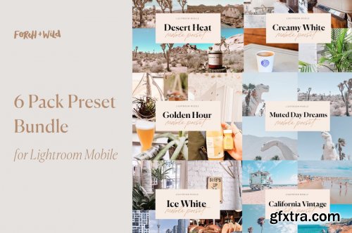 CreativeMarket - 6 Pack Lightroom Preset Bundle 5487364