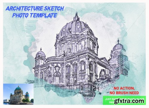CreativeMarket - Architecture Sketch Photo Template 4545095