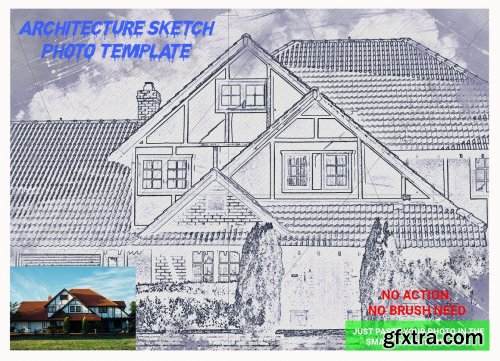 CreativeMarket - Architecture Sketch Photo Template 4545095