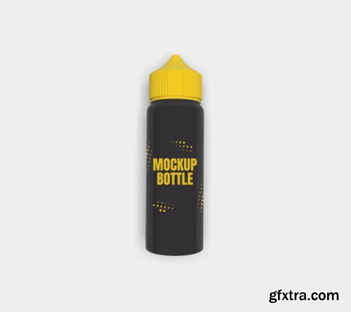 Vape liquid bottle mockup