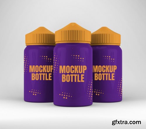 Vape liquid bottle mockup