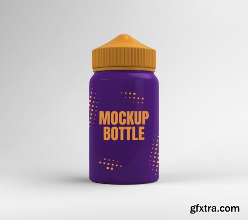 Vape liquid bottle mockup