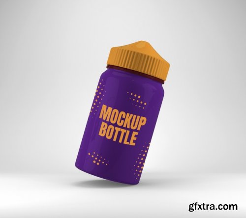 Vape liquid bottle mockup