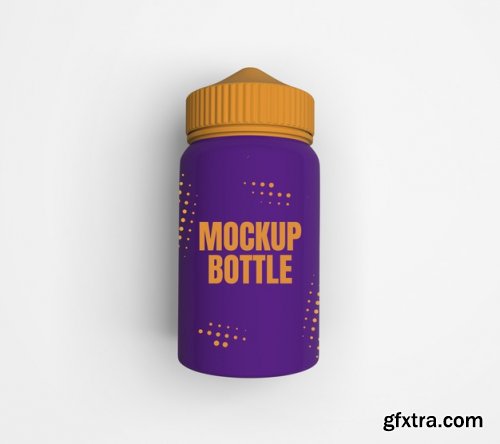 Vape liquid bottle mockup