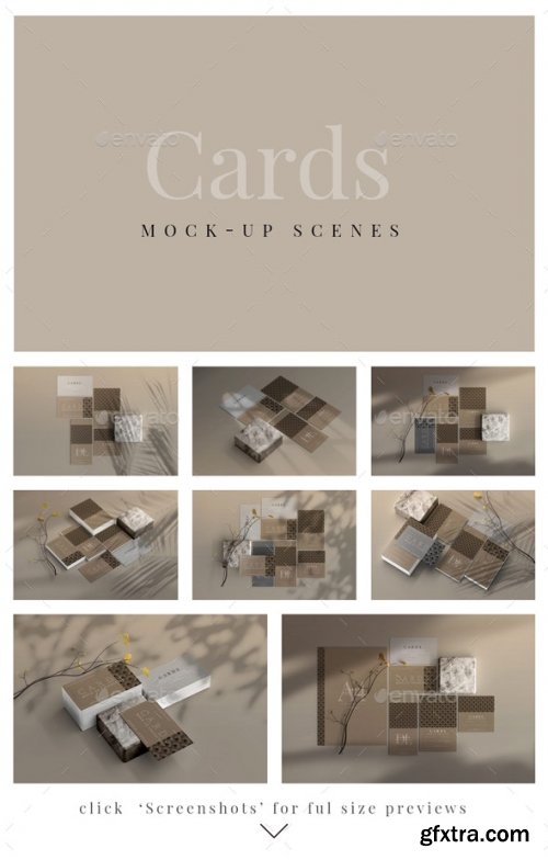 GraphicRiver - Card Mock-Up Scenes 29304603