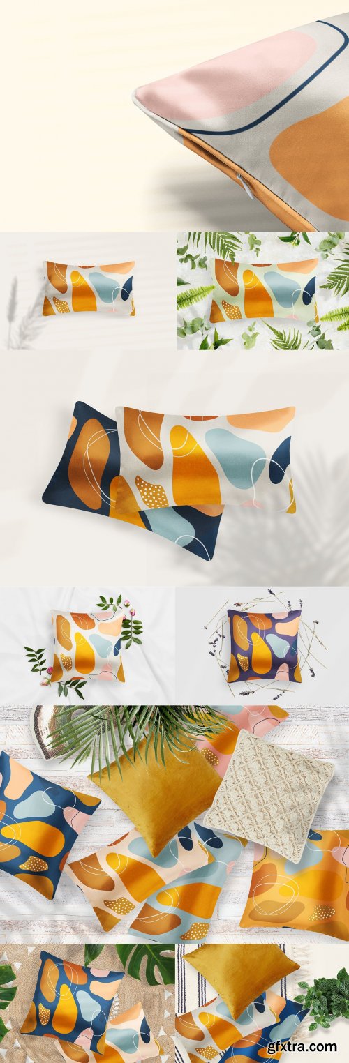 CreativeMarket - Satin Pillow 12x Mockups Generator 5466339