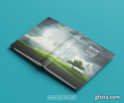 Realistic amazing book cover mockup