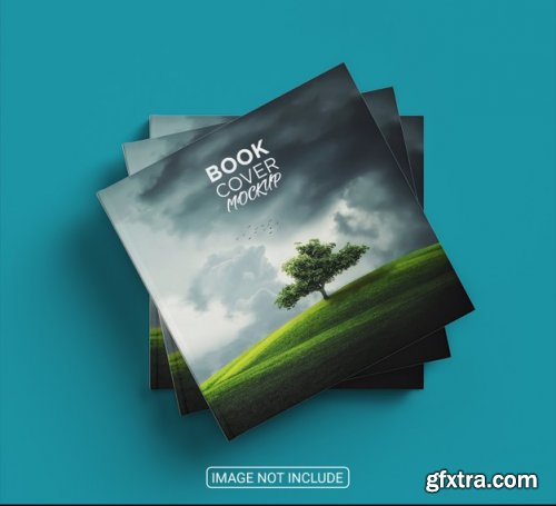 Realistic amazing book cover mockup