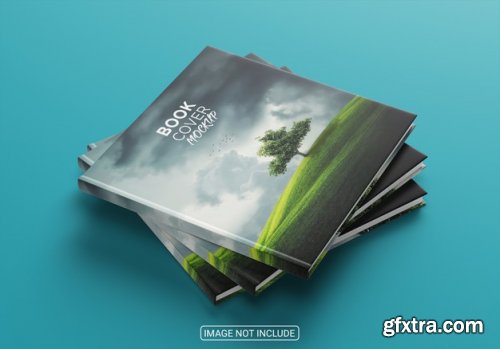 Realistic amazing book cover mockup