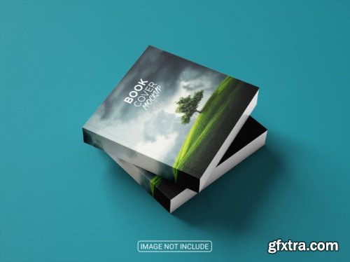 Realistic amazing book cover mockup